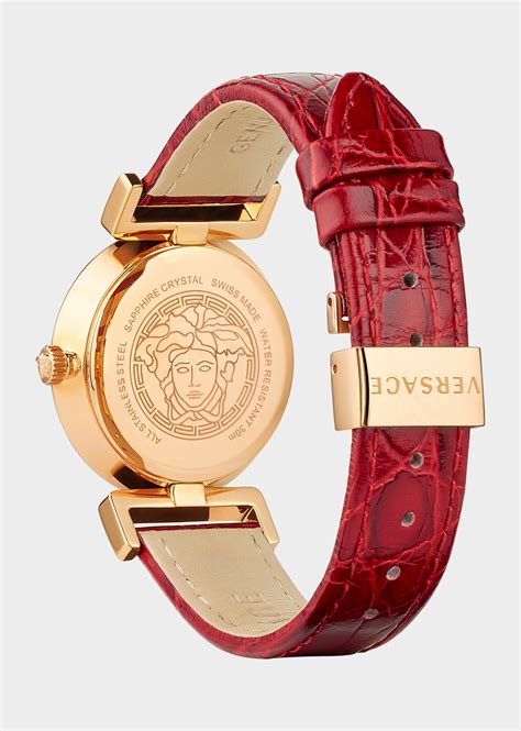 versace red vanity watch price|versace watch unisex.